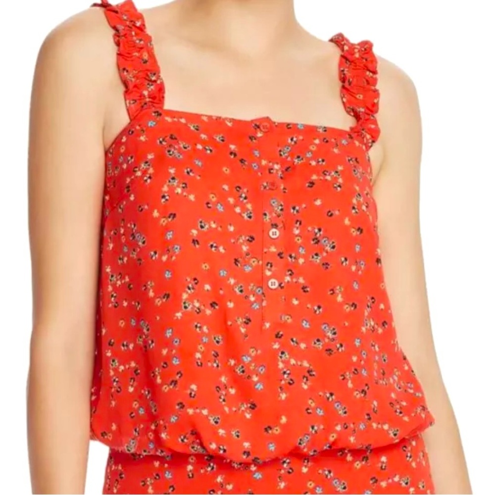 NWT / Sienna Sky  Floral Red Sleeveless Top/ Size M